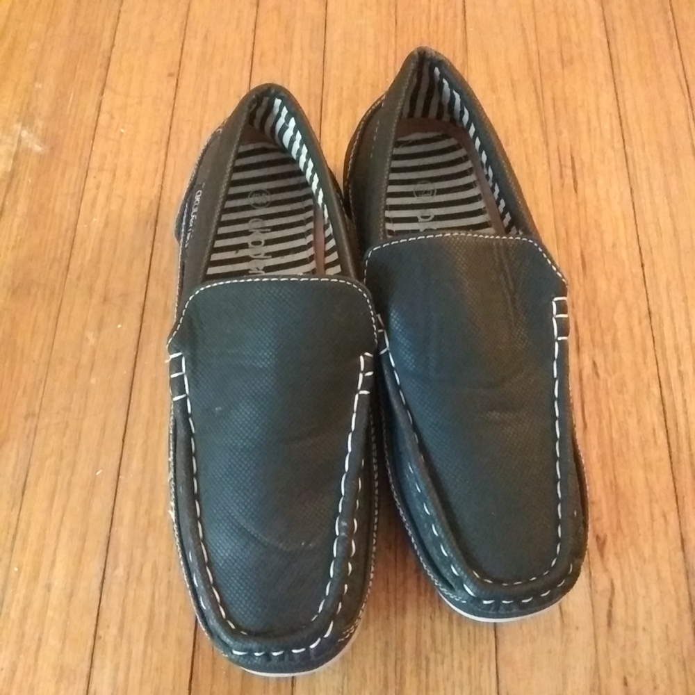 Akademiks Navy Blue Loafer Shoes Size 12.5 Slip On Nautical Casual Dress